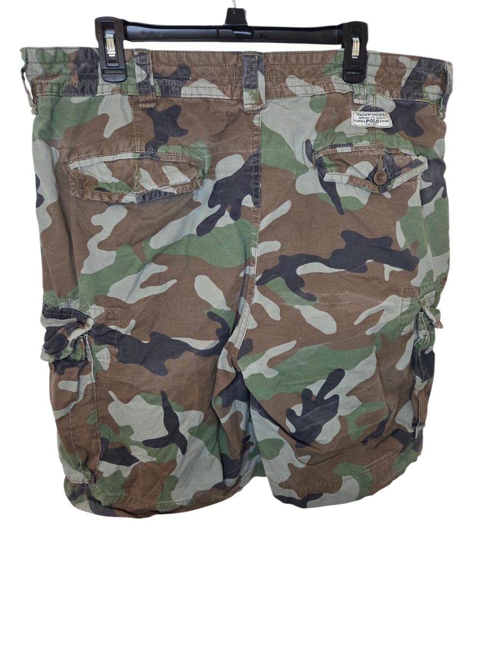 Polo By Ralph Lauren Men's Camouflage Cargo Shorts — Green/Brown/Black - Picture 2 of 15